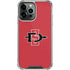San Diego State University Aztecs Red Logo iPhone 13 Pro Max Clear Case